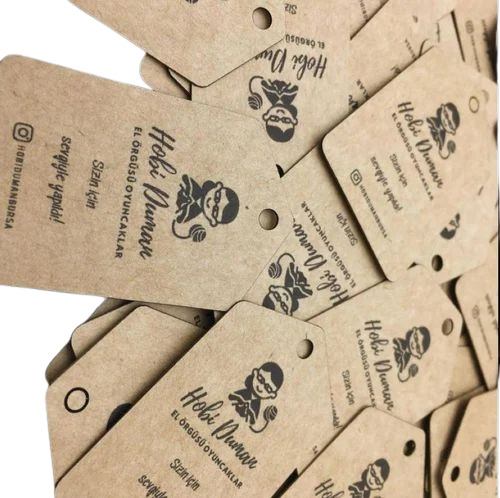 Printed Brown Garment Hang Tag