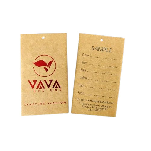 Printed Brown Paper Hang Tag