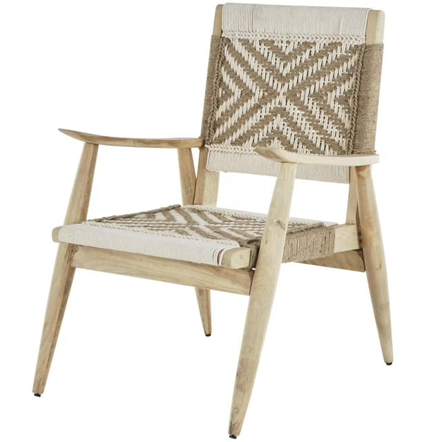 Wooden Rope Chair - Assembly: No Assembly Required