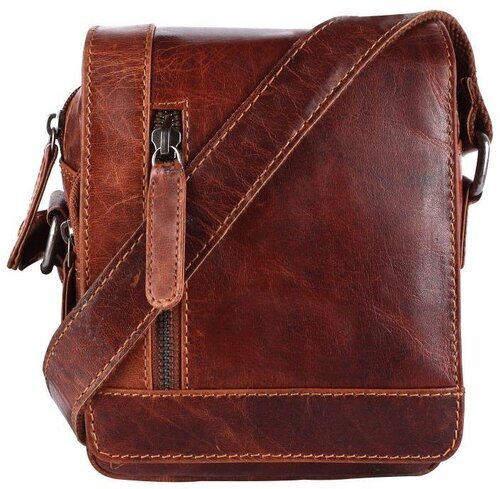 Lz-Wl-9121 Leather Shoulder Bags - Leather 16.5x14.5x5.5 cm Brown, Overflap Buckle Closure, Polished Finish, Durable Comfortable Design