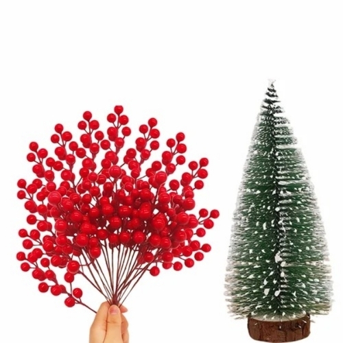 Artificial Christmas Tree With Wooden Base