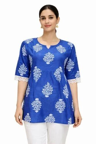 Blue Color Ladies Top