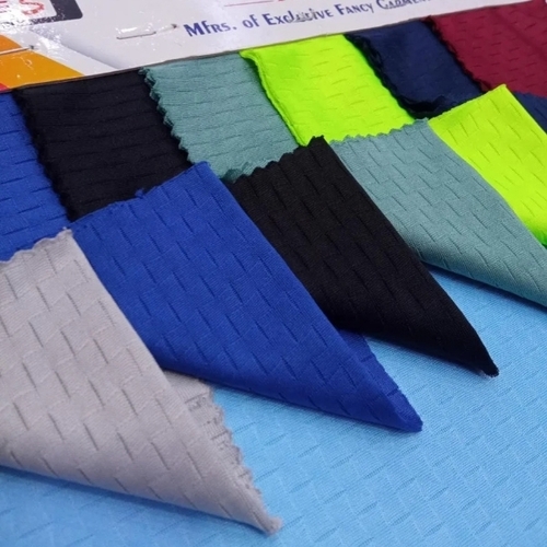 Check Bricks Tshirts Polyster Lycra Fabric