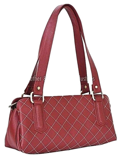 Ladies Brown Genuine Leather Handbags
