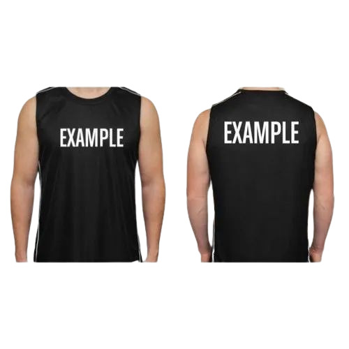 Mens Black Sleeveless T Shirt