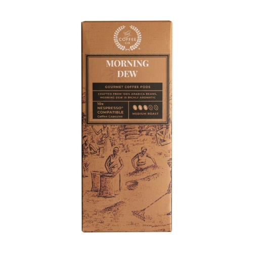 Morning Dew Medium Roast Coffee Capsules Pack Of 10 Pieces - Cultivation Type: Organic