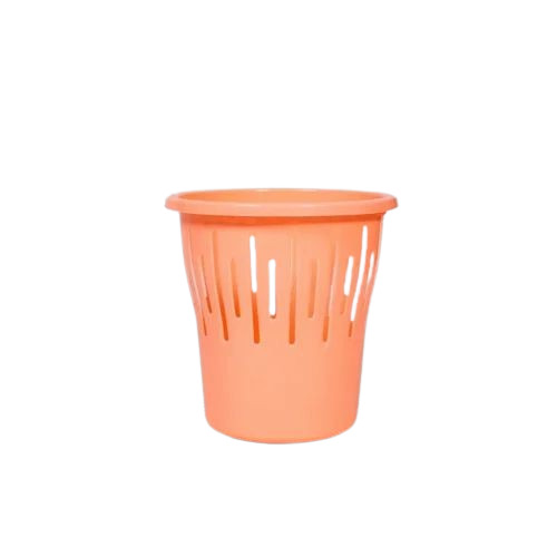 Orange Plastic Dustbin