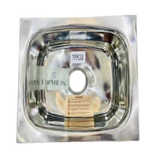 01 15x12 Single Bowl Kitchen Sink