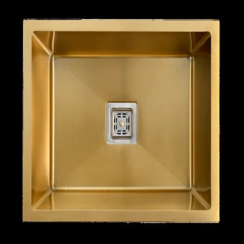 24x18 Gold Handmade Single Bowl Kitchen Sink