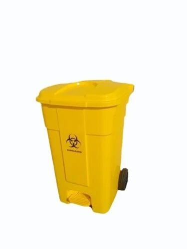 Foot Operated Dustbin With Wheels