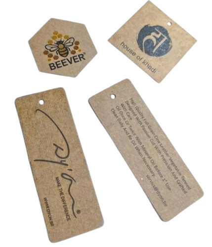 Printed Brown Cardboard Hang Tag