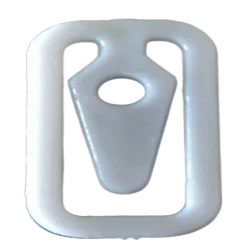White Plastic Shirt Clip