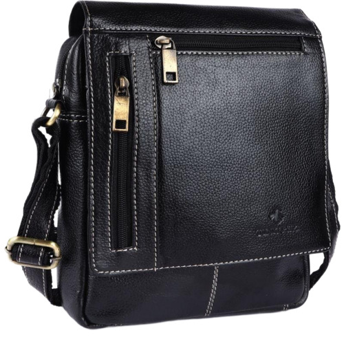 Black Leather Sling Bags