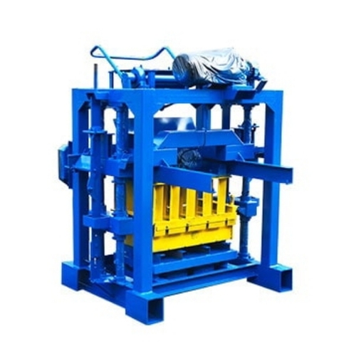 Block Making Machine - Steel Frame, Standard Size, Blue | Hydraulic Vibration Control, Energy Saving, Low Noise, Durable Structure