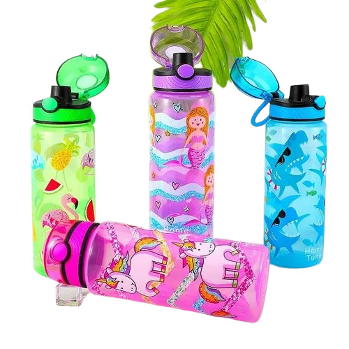 Kids Plastic Printed Water Bottle