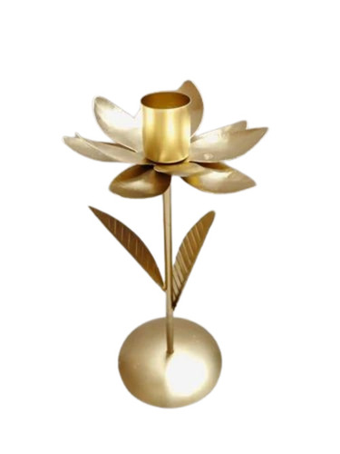 15 Inch Iron T Light Candle Holder