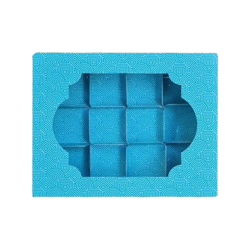 Blue Color 12 Cavity Chocolate Boxes