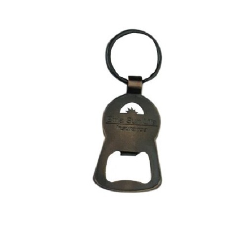 Bottle Opener Oxidised Keychain