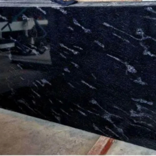 Fish Black Granite - Polished Black Granite Slab Standard Size Very Low Water Absorption Eco Friendly Suitable for Flooring and Countertops