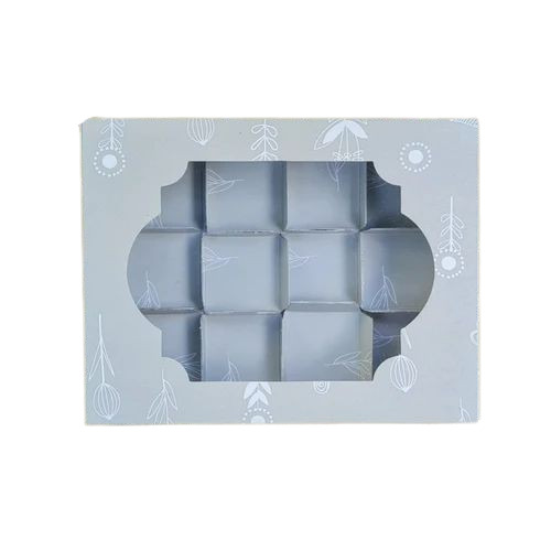 Grey Color 12 Cavity Chocolate Boxes