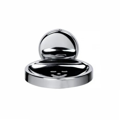 Smile Stainless Steel Soap Dish - Customized Size, Silver, Satin Finish | Durable, Wall Mounted, Drain Holes, Hygienic Storage
