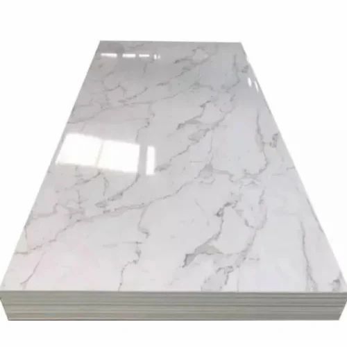 White Statuario Composite Marble Slab