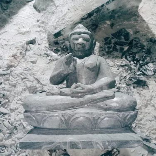 01 Black Stone Buddha Statues