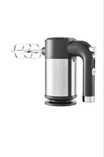 200w Electric Mixer Beater For Kitchen - Plastic Body Silver and Black 220-240V | Stainless Steel Beaters Electric Power Source Home and Hotel Use