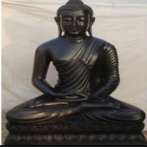 Black Marble Buddha Statue
