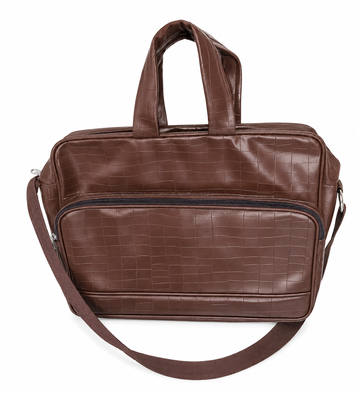 Customized Pu Leather Executive Office Bag - Color: Brown