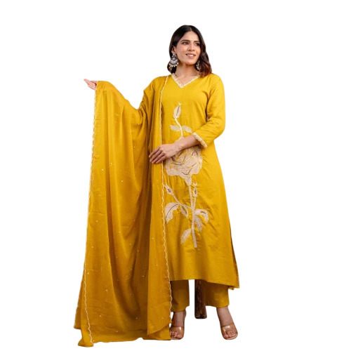 Embroidered Ladies Cotton Suit