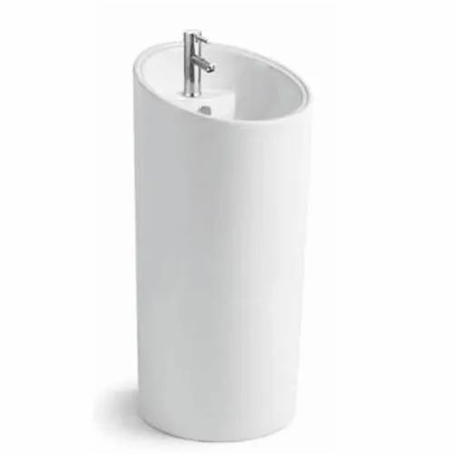 Full Pedestal Round Ceremic Wash Basin