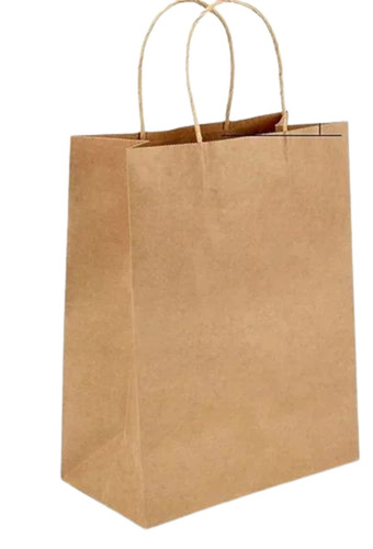 Plain Paper Shopping Bags - Color: Brown