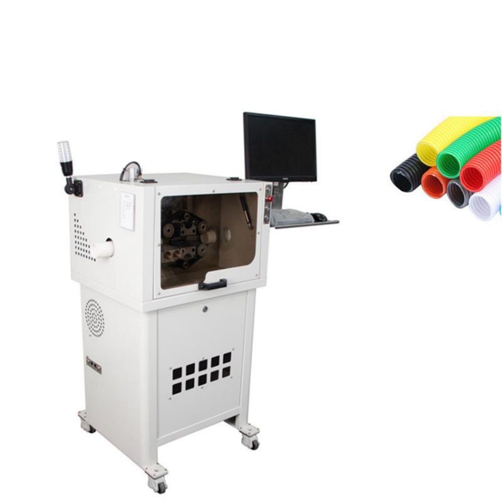 Visual Positioning Bellows Cutting Machine - Color: White