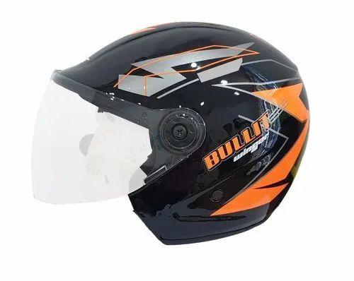 Black And Orange Shades Saviour Bike Helmet