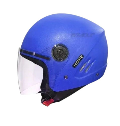 Blue Saviour Hdpe Open Face Bike Helmet