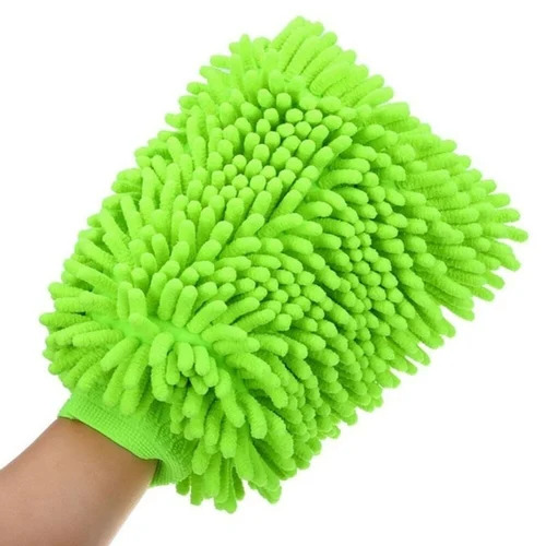 Green Microfiber Cleaning Glove