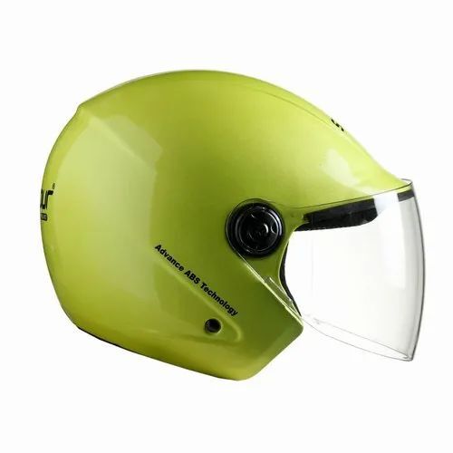Green Open Face Abs Bike Helmet