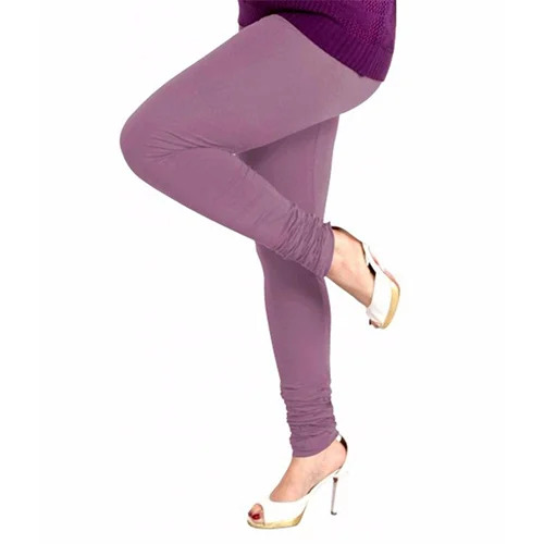 Ladies Plain Cotton Stretchable Churidar Legging