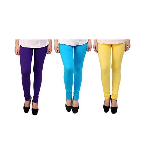 Ladies Plain Stretchable Churidar Legging