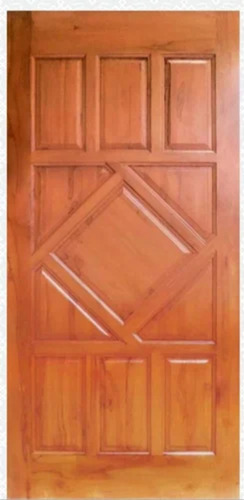 Modern Teak Wooden Panel Door