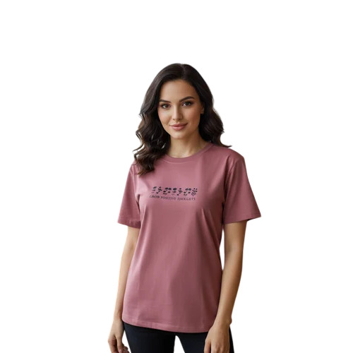 Polyester Lycra Ladies Gym T Shirt