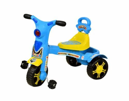 Blue And Yellow Color Kids Tricycle - Gross Weight: 3 Kilograms