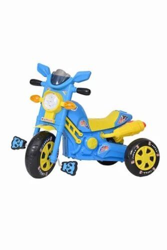 Blue And Yellow Color Plastic Kids Tricycle