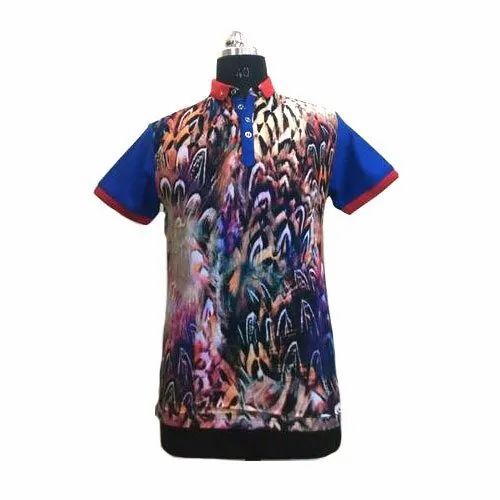 Mens Casual Half Sleeve Printed T Shirt