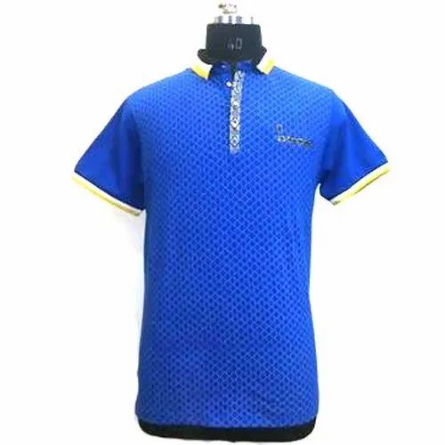 Mens Casual Polo Neck T Shirt