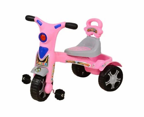 Pink And Grey Color Kids Tricycle - Gross Weight: 3 Kilograms