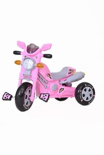 Pink And Grey Color Plastic Kids Tricycle