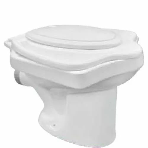 Ceramic Water Closet - Ceramic, 570x460x380 mm, White | Durable, Fine Finished, Eco-Friendly, Floor Mounted, Washdown Flush
