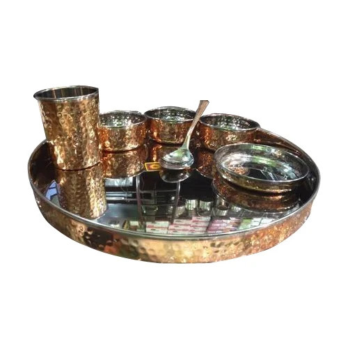 Copper Thali Set